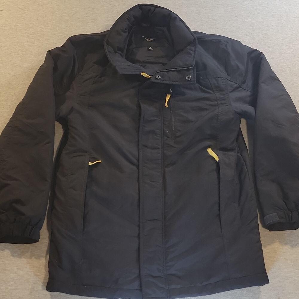 Southwest Airlines Men's Lined Insulated Jacket Zip Snap Stand-Up Navy S